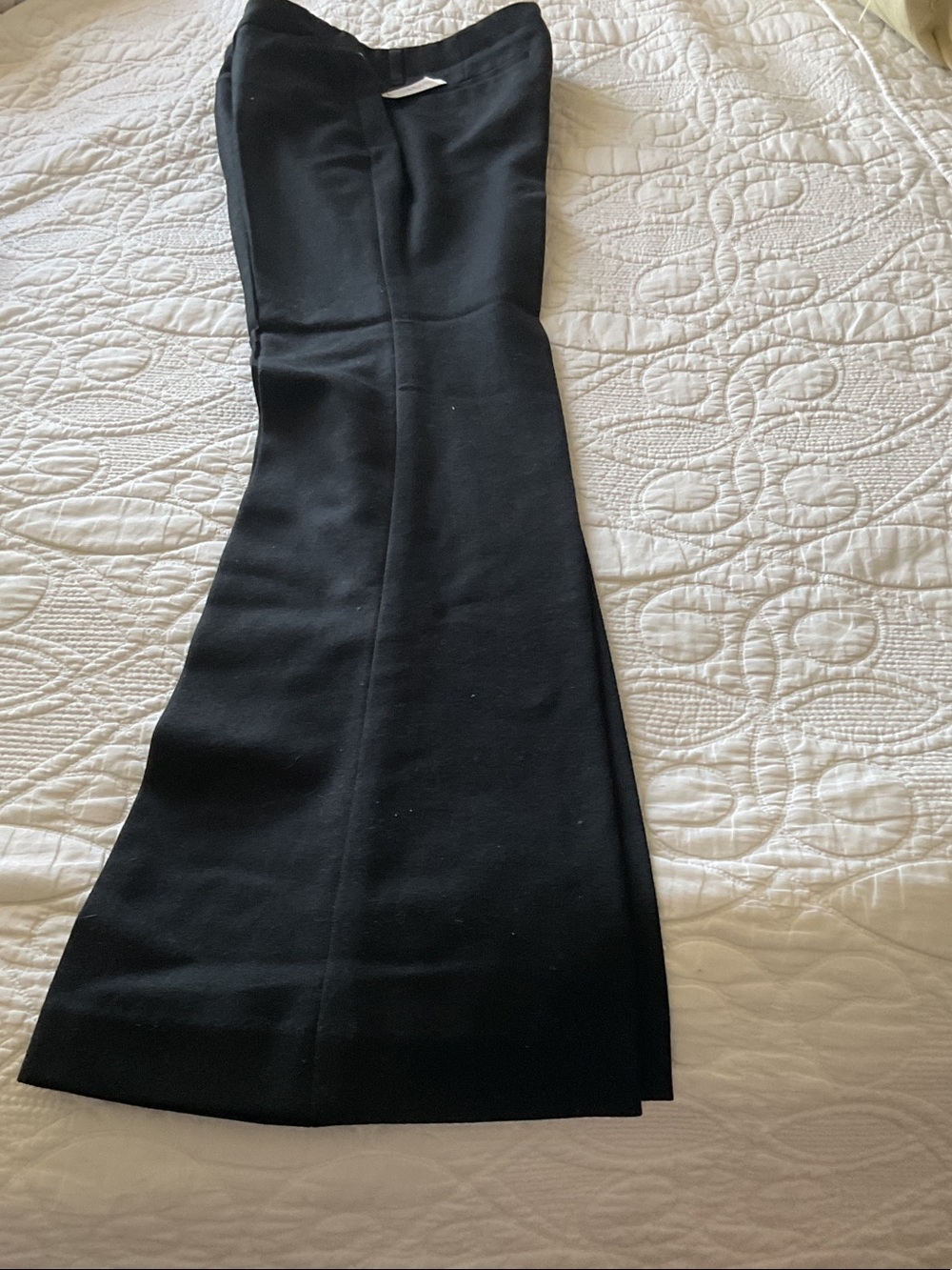 Theory Black Boot-Cut Pants with Flared Leg